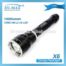 Hi-Max Tauchleuchte cree xm-l u2 führte 7-Grad-Strahl Taschenlampe